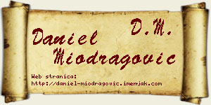 Daniel Miodragović vizit kartica